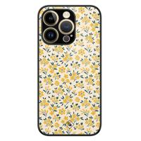 iPhone 14 Pro Max glazen hardcase - Yellow garden - thumbnail