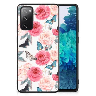 Samsung Galaxy S20 FE Bloemen Hoesje Butterfly Roses