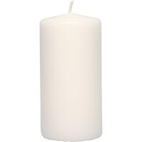 Creativ Company Kaarsen, h: 100 mm, d 50 mm, wit, 6 stuk/ 1 doos - thumbnail