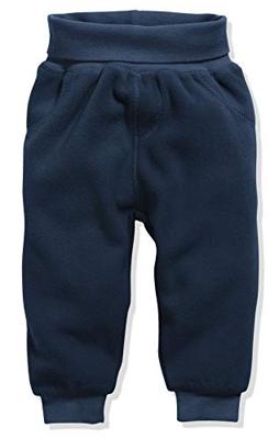 Playshoes Schnizler babybroekje fleece Blauw Melange-74 Playshoes Schnizler babybroekje fleece Blauw Melange-74