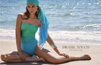 Roidal pareo Venus - effen groene stranddoek in luxe stijl - thumbnail