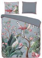 Descanso Dekbedovertrek SARENZA 140x200/220 cm grijs - thumbnail