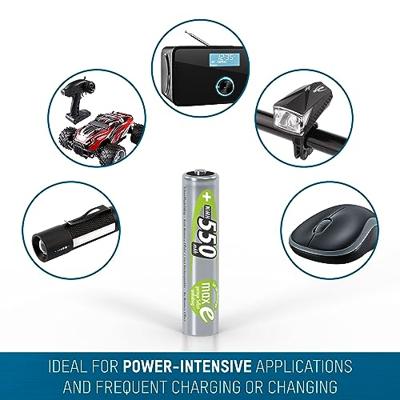 Ansmann maxE HR03 Oplaadbare AAA batterij (potlood) NiMH 550 mAh 1.2 V 4 stuk(s) Ansmann maxE HR03 Oplaadbare AAA batterij (potlood) NiMH 550 mAh 1.2 V 4 stuk(s)