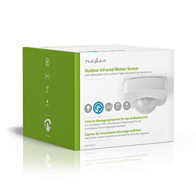 Nedis PIRPO32WT Bewegingsmelder Voor Buiten 3-aderige Installatieinstelbare Vertragingstijd, Omgevingslicht En Lichtgevoeligheid - thumbnail