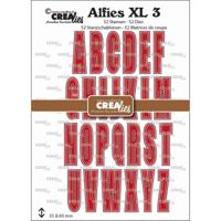 Crealies • alfies xl snijmallen no. 3 hoofdletters met schaduw - thumbnail