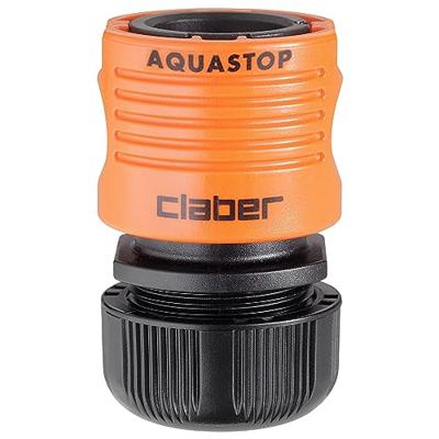 Claber Duurzame Slangkoppeling ½" met Waterstop - Weerbestendig en Efficiënt - thumbnail