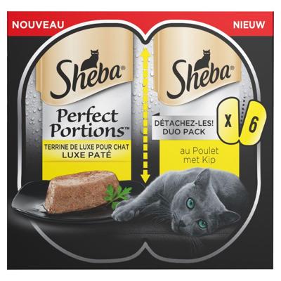Sheba Perfect Portions luxe paté kip multipack 6 x 37,5g