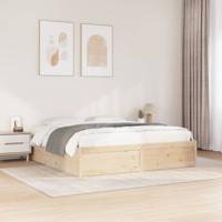 Bedframe zonder matras massief grenenhout 180x200 cm - thumbnail