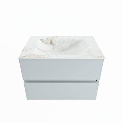 MONDIAZ VICA-DLUX 70cm badmeubel onderkast Clay 2 lades. Inbouw wastafel CLOUD midden zonder kraangat, kleur Frappe. MONDIAZ VICA-DLUX 70cm badmeubel onderkast Clay 2 lades. Inbouw wastafel CLOUD midden zonder kraangat, kleur Frappe.