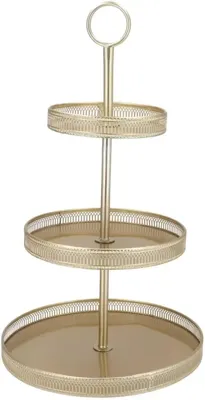 Daan Kromhout Design etagere metaal majestic 37x65cm champagne