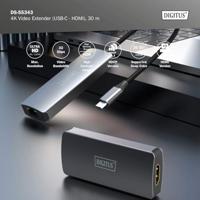 Digitus DS-55343 HDMI-extender USB-A 3.1 Gen 1, USB-C Via netwerkkabel RJ45, Via signaalkabel 30 m - thumbnail