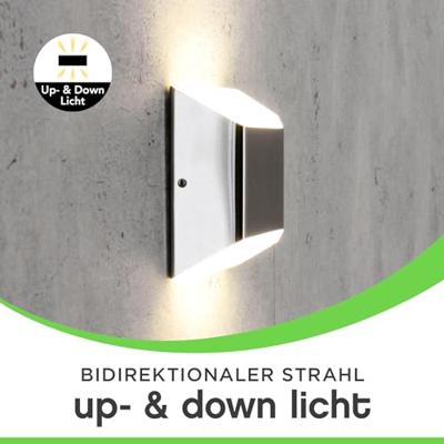 ECO-Light FLOYD 1140113 LED-buitenlamp (wand) LED LED 7.00 W RVS ECO-Light FLOYD 1140113 LED-buitenlamp (wand) LED LED 7.00 W RVS