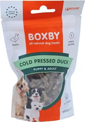 Proline Boxby cold pressed duck 100 gram Proline Gebr. de Boon - Gebr de boon