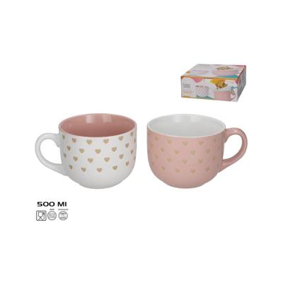 Mok love jumbo 500ml 2 assorti