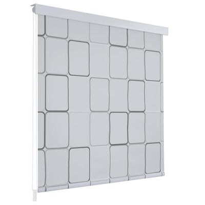 VidaXL Rolgordijn voor douche 140x240 cm vierkant