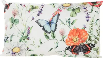 Anna's Collection buitenkussen weidebloemen 30x50cm multi