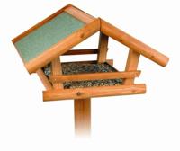 TRIXIE NATURA VOEDERHUIS MET STANDAARD BRUIN 46X22X44 CM / 115 CM - thumbnail