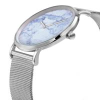 CAGARNY 6812 ronde wijzerplaat Alloy Silver Case mode vrouwen kijken Quartz horloges met Stainless stalen band - thumbnail