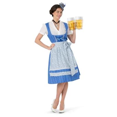 Dirndl Jurk Heike Blauw