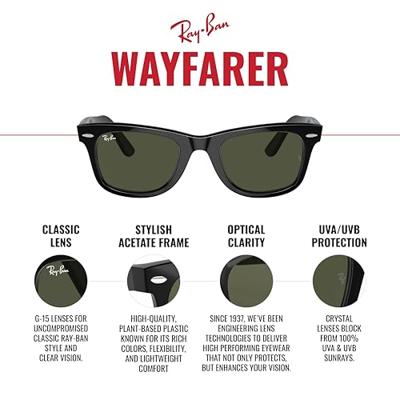 Zonnebril Ray-Ban Wayfarer 0RB2140 - 6773R5 50 Transparant Grey/Blue