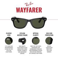Zonnebril Ray-Ban Wayfarer 0RB2140 - 6773R5 50 Transparant Grey/Blue - thumbnail