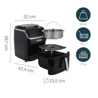 Princess 01.182080.01.001 Frituurpan 6.5 l 1700 W Met display, Anti-aanbaklaag, Timerfunctie Zwart - thumbnail