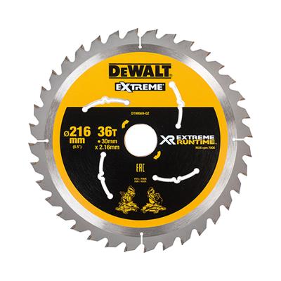 DeWalt Accessoires DT99569 XR Cirkelzaagblad 216x30mm 36 tands - DT99569-QZ DeWalt Accessoires DT99569 XR Cirkelzaagblad 216x30mm 36 tands - DT99569-QZ