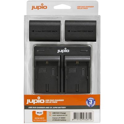 Jupio Value Pack: 2x Battery LP-E6NH 2130mAh + USB Dual Charger
