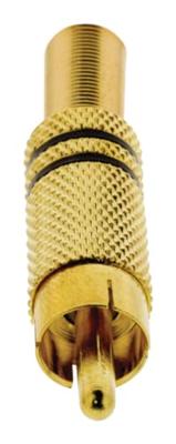 Valueline VGAP24900B Connector Rca Male Metaal Verguld