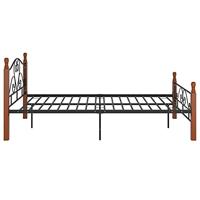 Bedframe metaal zwart 120x200 cm - thumbnail