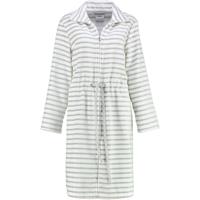 Cawö Cawö Dames Badjas kort met Tunnelkoord en Rits 6597 silber 38 - thumbnail