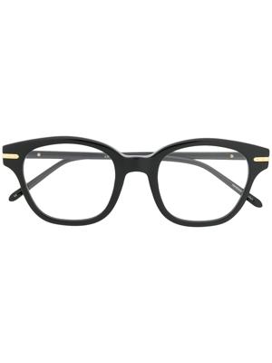 Linda Farrow square frame glasses - BLACK