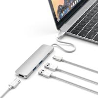 Satechi ST-CMAS USB-interface Hub 3.0 (3.1 Gen 1) Type-C 5000 Mbit/s zilver - thumbnail