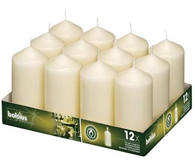 Bolsius - Stompkaarsen - 120/60 - Ivoor - 12 stuks
