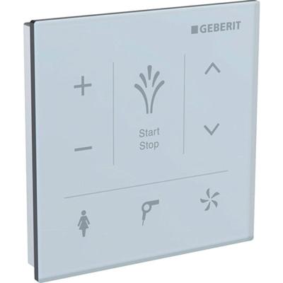 Geberit Bedieningsplaat AquaClean Mera Wandbevestiging Frontbediening Glas Wit Geberit Bedieningsplaat AquaClean Mera Wandbevestiging Frontbediening Glas Wit