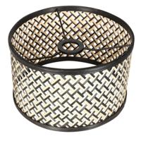 Steinhauer Lampenkap Bamboe Ø 30 cm E27 zwart beige - thumbnail