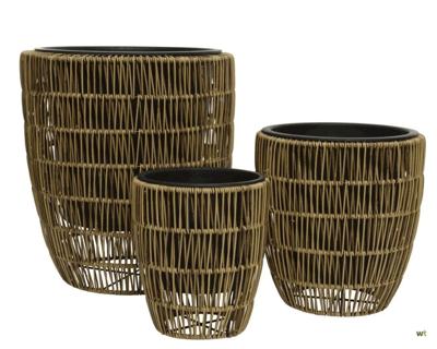 Planter polyrattan d24h24cm a3 KSD - Ksd