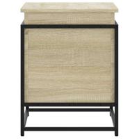 VidaXL Opbergbox met deksel 60x40x51,5 cm bewerkt hout sonoma eiken - thumbnail