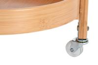 Multi-Functionele Organiser DKD Home Decor Bamboe Roestvrij staal 43,6 x 43,6 x 90,5 cm - thumbnail