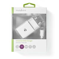 Nedis WCHAM212AWT Wandlader 2,1 A Losse Kabel Micro-usb Wit - thumbnail