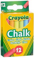Crayola bordkrijt kleur, 12st. - thumbnail