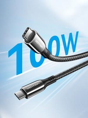 USB-kabel Vention CTKBAV 1,2 m Zwart (1 Stuks)
