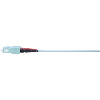 Renkforce RF-4755214 Glasvezel Optische vezel Aansluitkabel 2.00 m Turquoise [1x LC-stekker - 1x SC-stekker] 50/125 µ Multimode OM3