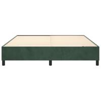 Boxspringframe fluweel donkergroen 160x200 cm - thumbnail