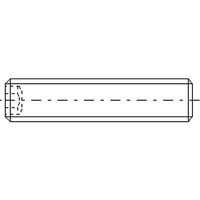 TOOLCRAFT 888112 Draadpen M2.5 5 mm Staal 20 stuk(s)