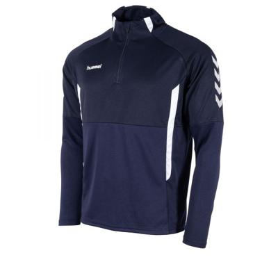 hummel Authentic 1/4-Zip Trainingstrui Donkerblauw Wit