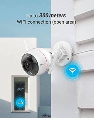 EZVIZ Buiten WiFi Bewakingscamera met AI menselijke detectie, 30m kleuren nachtzicht met alarmsirene, IP67 waterdicht, twee-weg audio, C3W Pro 4MP