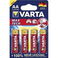 Varta 4706 Max Tech Mignon AA batterij, 4 stuks - thumbnail