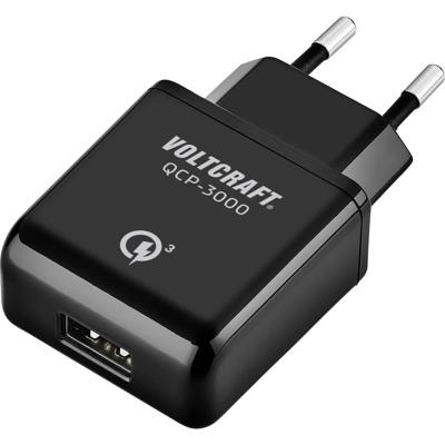 VOLTCRAFT QCP-3000 USB-oplader Binnen Uitgangsstroom (max.) 3000 mA 1 x 1x USB-A Qualcomm Quick Charge 3.0 VOLTCRAFT QCP-3000 USB-oplader Binnen Uitgangsstroom (max.) 3000 mA 1 x 1x USB-A Qualcomm Quick Charge 3.0