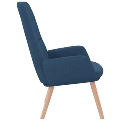 Relaxstoel stof blauw - thumbnail